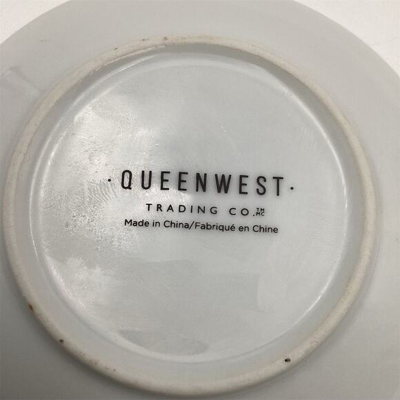 QUEEN WEST Hipster Bear Mug & Saucer Set Whimsical Decorated - Picture 4 of 9